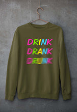 Load image into Gallery viewer, Drink Alcoholic Unisex Sweatshirt for Men/Women-Olive Green-Ektarfa.online
