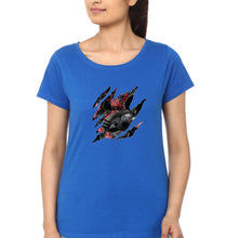 Load image into Gallery viewer, Deadpool T-Shirt for Women-XS(32 Inches)-Royal Blue-Ektarfa.online
