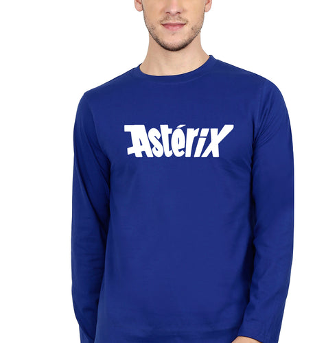Asterix Full Sleeves T-Shirt for Men-Royal Blue-Ektarfa.online