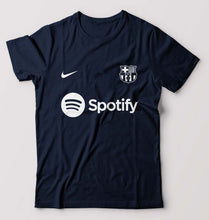 Load image into Gallery viewer, Barcelona 2022-23 T-Shirt for Men-S(38 Inches)-Navy Blue-Ektarfa.online
