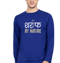 Load image into Gallery viewer, Shareef By Nature Full Sleeves T-Shirt for Men-S(38 Inches)-Royal Blue-Ektarfa.online
