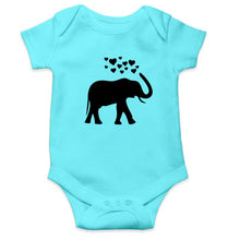 Load image into Gallery viewer, Elephant Hearts Kids Romper For Baby Boy/Girl-0-5 Months(18 Inches)-Sky Blue-Ektarfa.online
