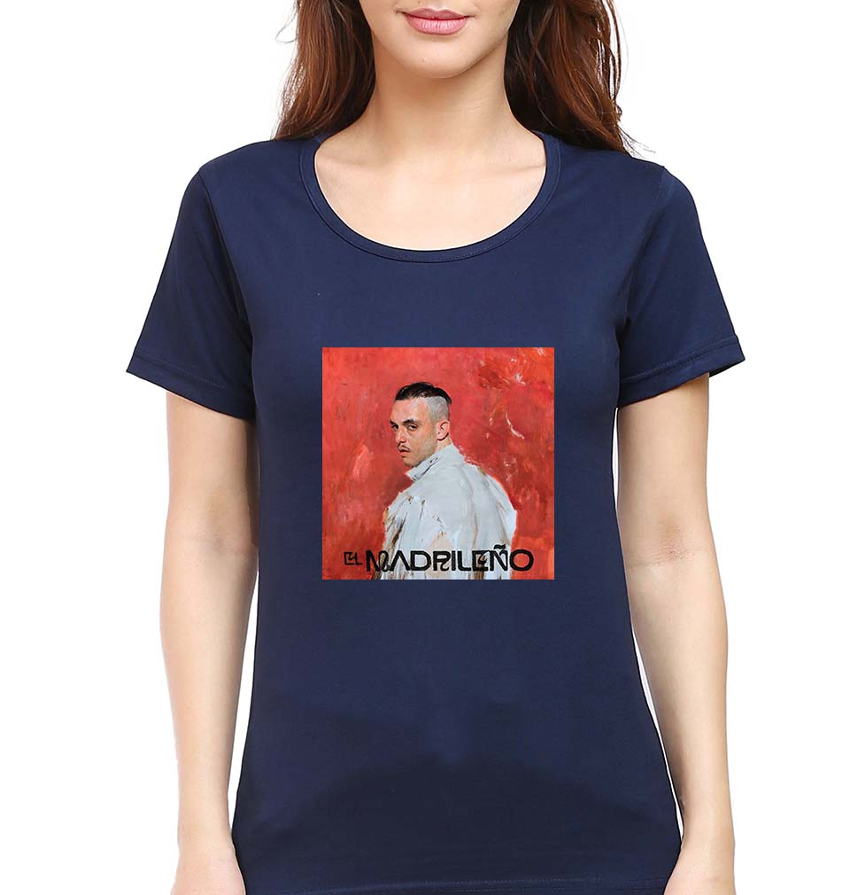 El Madrileño T-Shirt for Women-Navy Blue-Ektarfa.online
