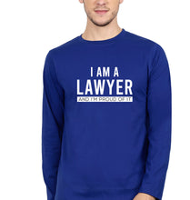 Load image into Gallery viewer, Lawyer Full Sleeves T-Shirt for Men-Royal Blue-Ektarfa.online
