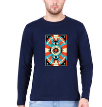 Load image into Gallery viewer, Psychedelic Peace and Love Full Sleeves T-Shirt for Men-Navy Blue-Ektarfa.online
