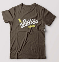 Load image into Gallery viewer, Wonka Bar T-Shirt for Men-S(38 Inches)-Olive Green-Ektarfa.online
