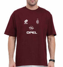 Load image into Gallery viewer, A.C. Milan Football Oversized T-Shirt for Men-Maroon-Ektarfa.online
