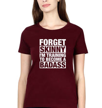 Load image into Gallery viewer, Gym T-Shirt for Women-XS(32 Inches)-Maroon-Ektarfa.online
