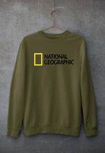 Load image into Gallery viewer, National geographic Unisex Sweatshirt for Men/Women-S(40 Inches)-Olive Green-Ektarfa.online
