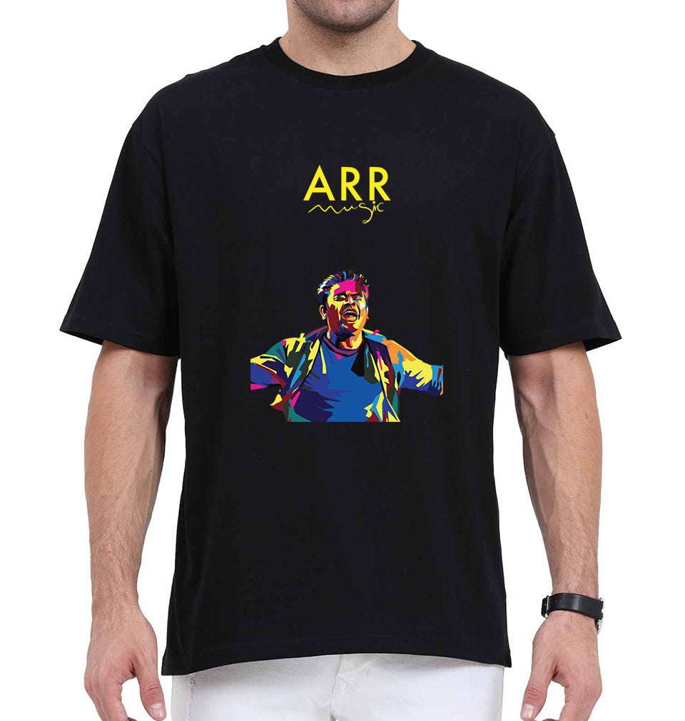 A. R. Rahman Oversized T-Shirt for Men-Black-Ektarfa.online