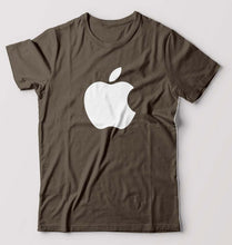 Load image into Gallery viewer, Apple T-Shirt for Men-S(38 Inches)-Olive Green-Ektarfa.online
