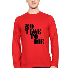 Load image into Gallery viewer, No Time To Die James Bond 007 Full Sleeves T-Shirt for Men-Red-Ektarfa.online
