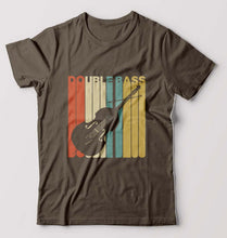 Load image into Gallery viewer, Double Bass Violin T-Shirt for Men-Olive Green-Ektarfa.online
