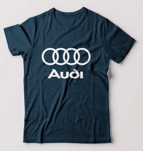 Load image into Gallery viewer, Audi T-Shirt for Men-S(38 Inches)-Petrol Blue-Ektarfa.online
