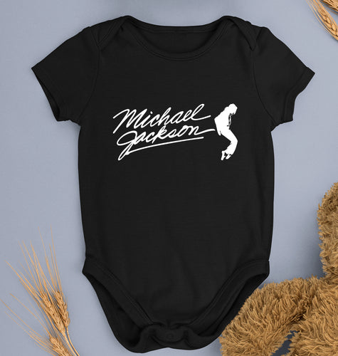 Michael Jackson Kids Romper For Baby Boy/Girl-0-5 Months(18 Inches)-Black-Ektarfa.online