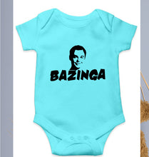 Load image into Gallery viewer, Sheldon Cooper Bazinga Kids Romper For Baby Boy/Girl-0-5 Months(18 Inches)-Sky Blue-Ektarfa.online
