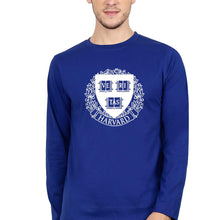 Load image into Gallery viewer, Harvard Full Sleeves T-Shirt for Men-S(38 Inches)-Royal Blue-Ektarfa.online

