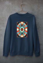 Load image into Gallery viewer, Psychedelic Peace and Love Unisex Sweatshirt for Men/Women-Navy Blue-Ektarfa.online
