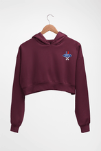 Load image into Gallery viewer, Ford Crop HOODIE FOR WOMEN-Maroon-Ektarfa.online
