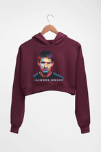 Load image into Gallery viewer, Messi Crop HOODIE FOR WOMEN-Maroon-Ektarfa.online
