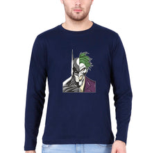Load image into Gallery viewer, Batman Joker Full Sleeves T-Shirt for Men-Navy Blue-Ektarfa.online
