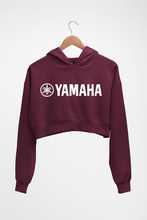 Load image into Gallery viewer, Yamaha Crop HOODIE FOR WOMEN-Maroon-Ektarfa.online
