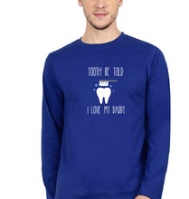Load image into Gallery viewer, Love Daddy Full Sleeves T-Shirt for Men-Royal Blue-Ektarfa.online
