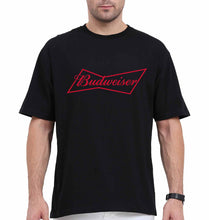 Load image into Gallery viewer, Budweiser Oversized T-Shirt for Men-Black-Ektarfa.online
