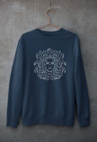 Medusa Unisex Sweatshirt for Men/Women-Navy Blue-Ektarfa.online