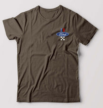 Load image into Gallery viewer, Ford T-Shirt for Men-S(38 Inches)-Olive Green-Ektarfa.online
