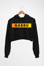 Load image into Gallery viewer, Gabru Crop HOODIE FOR WOMEN-Black-Ektarfa.online
