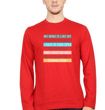 Load image into Gallery viewer, Internet Full Sleeves T-Shirt for Men-Red-Ektarfa.online
