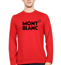 Load image into Gallery viewer, Mont Blanc Full Sleeves T-Shirt for Men-Red-Ektarfa.online
