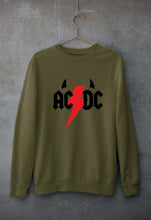 Load image into Gallery viewer, ACDC Unisex Sweatshirt for Men/Women-S(40 Inches)-Olive Green-Ektarfa.online

