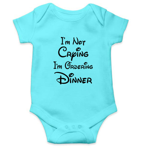 I M Not Crying Kids Romper For Baby Boy/Girl-0-5 Months(18 Inches)-Sky Blue-Ektarfa.online