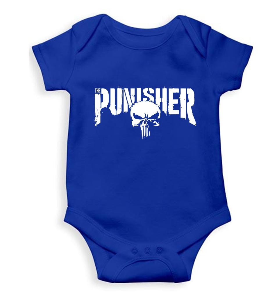 Punisher Kids Romper For Baby Boy/Girl-0-5 Months(18 Inches)-Royal Blue-Ektarfa.online
