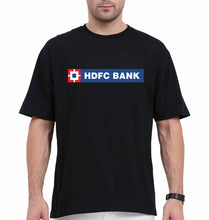 Load image into Gallery viewer, HDFC Bank Oversized T-Shirt for Men-Black-Ektarfa.online
