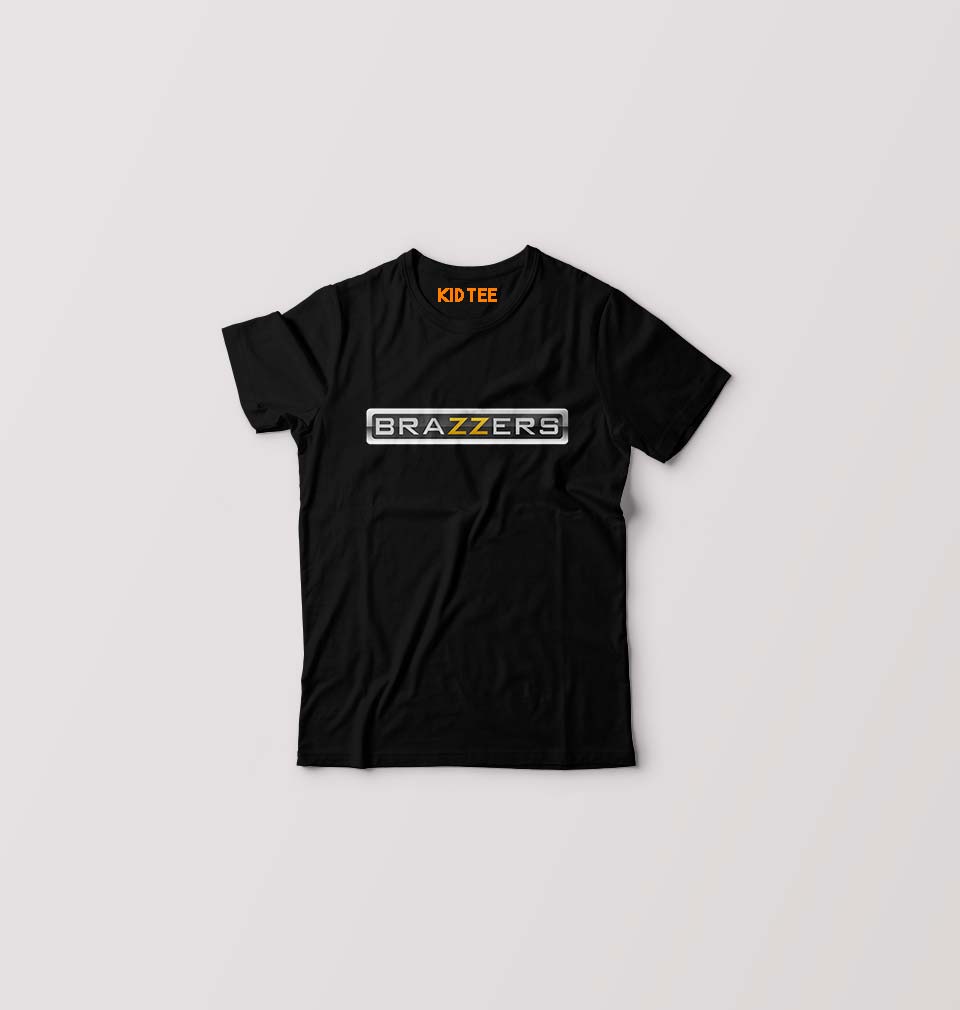 Brazzers Kids T-Shirt for Boy/Girl-Black-Ektarfa.online