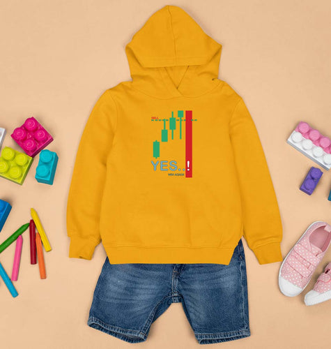 Share Market(Stock Market) Kids Hoodie for Boy/Girl-0-1 Year(22 Inches)-Mustard Yellow-Ektarfa.online