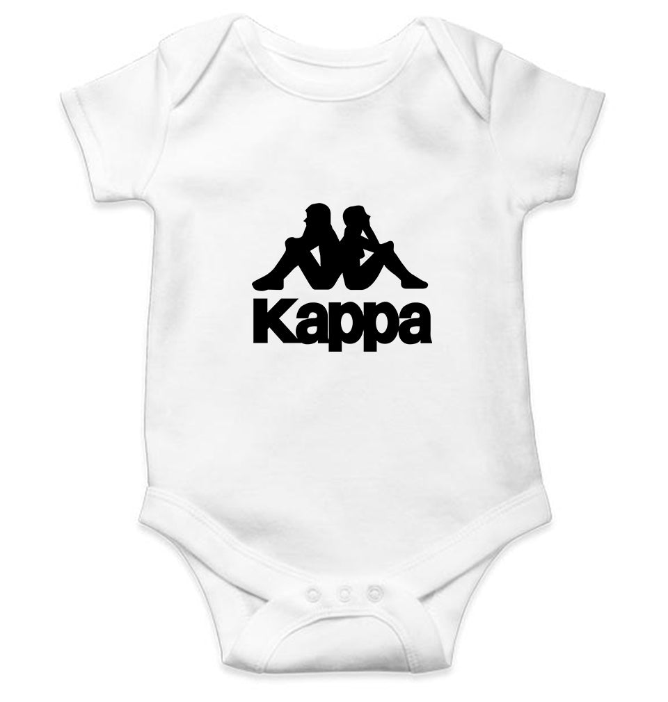 Kappa Kids Romper For Baby Boy/Girl-0-5 Months(18 Inches)-White-Ektarfa.online