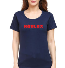 Load image into Gallery viewer, Roblox T-Shirt for Women-XS(32 Inches)-Navy Blue-Ektarfa.online
