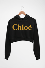 Load image into Gallery viewer, Chloé Crop HOODIE FOR WOMEN-Black-Ektarfa.online

