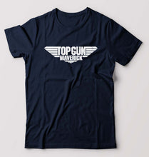 Load image into Gallery viewer, Top Gun T-Shirt for Men-S(38 Inches)-Navy Blue-Ektarfa.online
