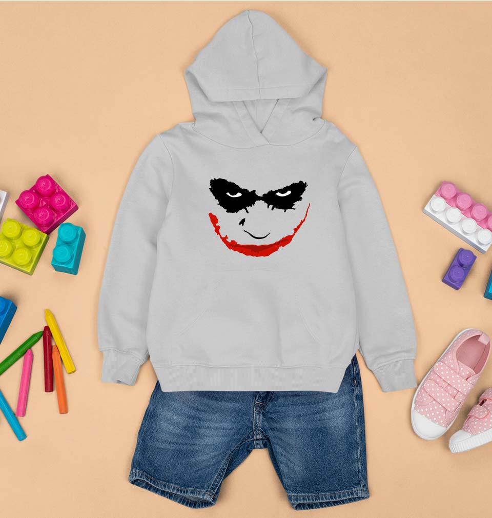 Joker Face Kids Hoodie for Boy/Girl-0-1 Year(22 Inches)-Grey-Ektarfa.online