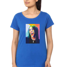 Load image into Gallery viewer, Billie Eilish T-Shirt for Women-XS(32 Inches)-Royal Blue-Ektarfa.online
