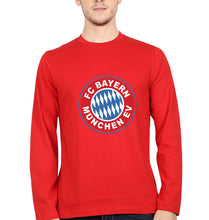 Load image into Gallery viewer, Bayern Munich Full Sleeves T-Shirt for Men-Red-Ektarfa.online
