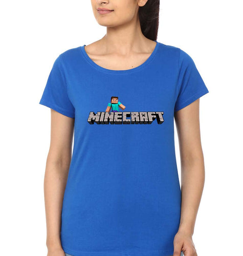 Minecraft T-Shirt for Women-Royal Blue-Ektarfa.online