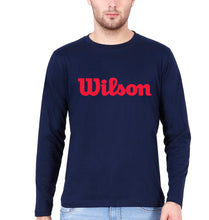 Load image into Gallery viewer, Wilson Full Sleeves T-Shirt for Men-Navy Blue-Ektarfa.online
