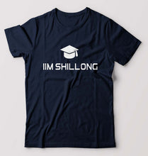 Load image into Gallery viewer, IIM Shillong T-Shirt for Men-S(38 Inches)-Navy Blue-Ektarfa.online
