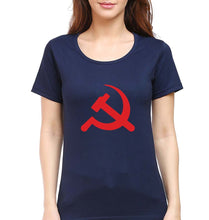 Load image into Gallery viewer, Communist party T-Shirt for Women-Navy Blue-Ektarfa.online
